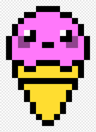 Рисование по клеткам мороженое