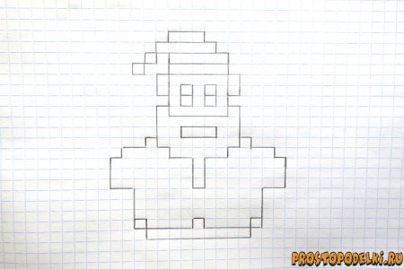 Графический диктант дед Мороз