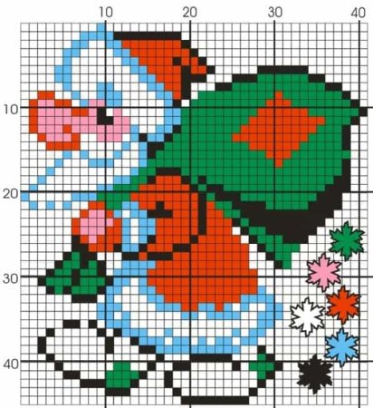Вышивка бисером новый год схемы