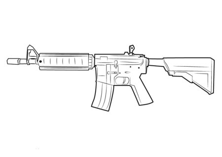 Автомат м4а1 чертежи
