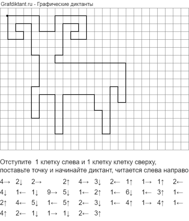 Графич диктант для дошкольников