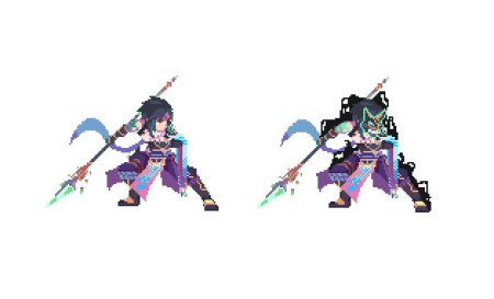 Геншин Импакт пиксель арт