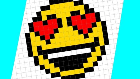 Рисунки по клеточкам смайлики