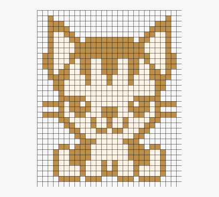 Жаккардовые узоры кошки