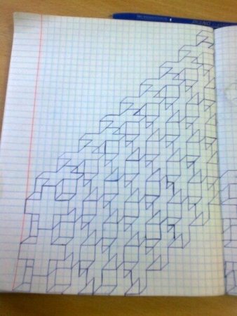 Рисунки на уроке в тетради