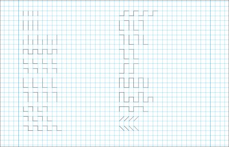 Графический диктант заяц для дошкольников