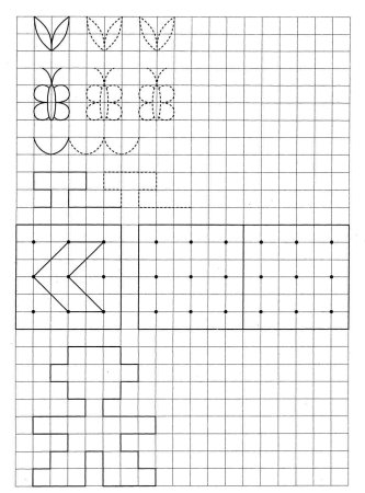 Рисование по клеточкам для детей