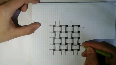 Объёмные рисунки по клеточкам