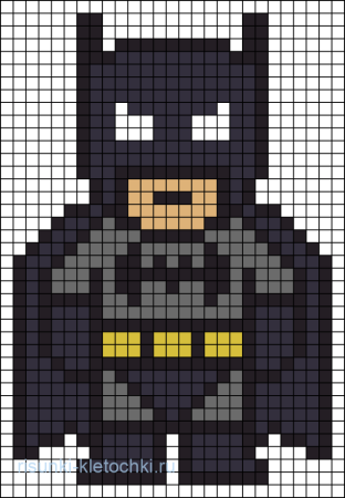 Рисунки по клеточкам персонажи