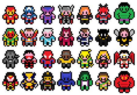 Рисунки потклеточкам маленькие