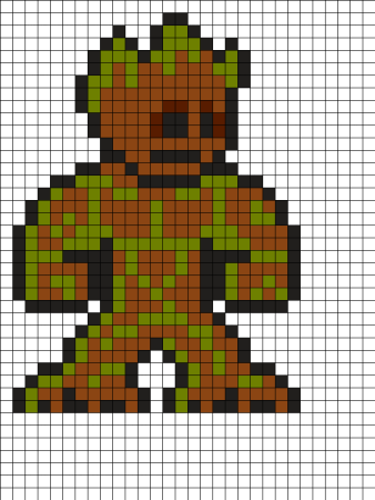 Рисунки в клеточку