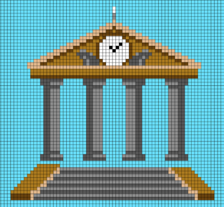 Домик по клеточкам