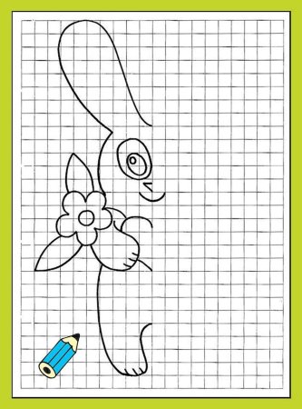 Дорисуй вторую половину для дошкольников