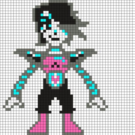 Undertale по клеточкам Меттатон