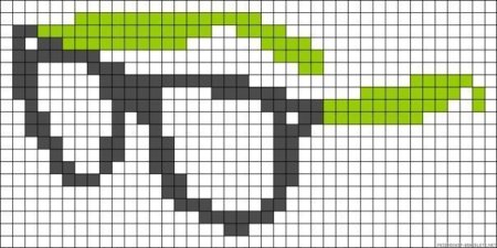 Рисование по клеткам смайлики