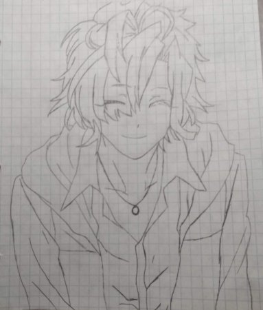 Коу Муками рисунок карандашом