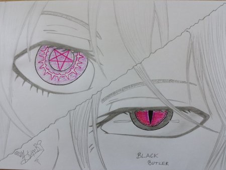 Аниме темный дворецкий для срисовки