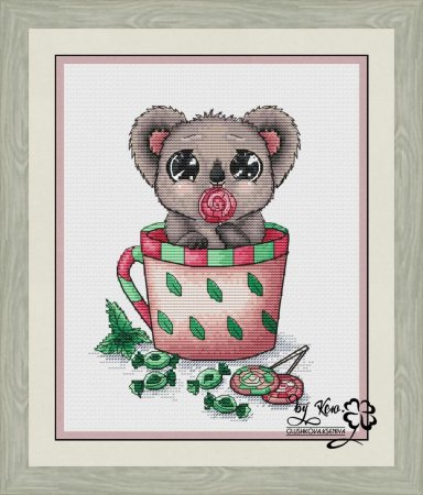 Коала по клеточкам