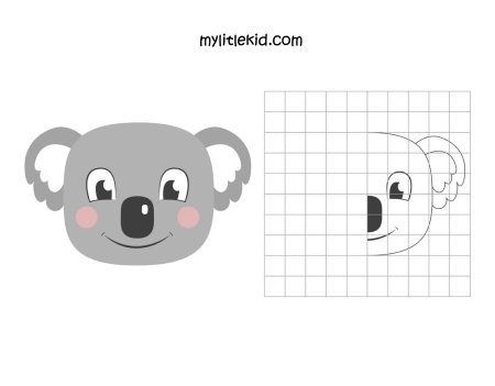 Рисунки по клеточкам в тетради коала