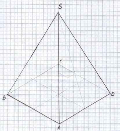 Пирамида чертить правильная