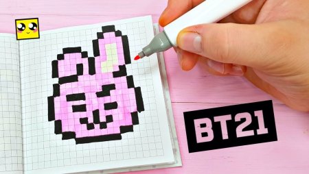 Рисунки по клеточкам bt21