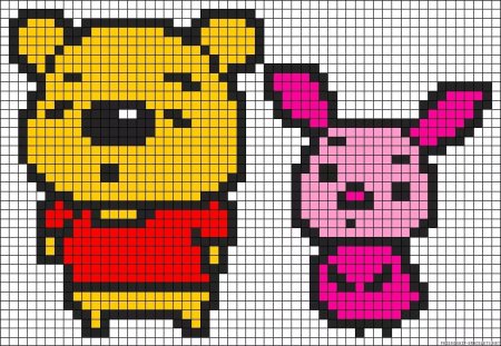 Рисунки из клеточек