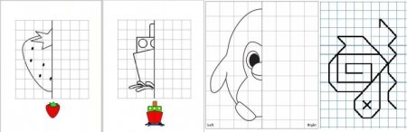 Симметричные рисунки по клеточкам