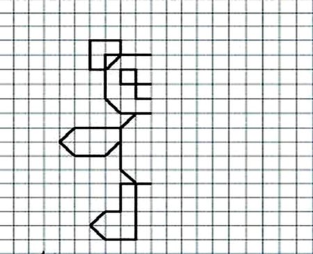 Зеркальное рисование по клеткам