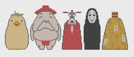 Вышивка крестиком Хаяо Миядзаки схемы