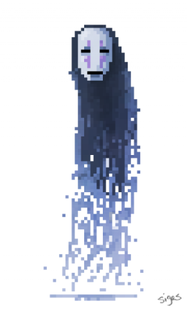 Пиксель арт Унесенные призраками