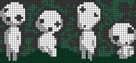 Вышивка крестом принцесса Мононоке