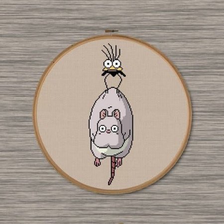 Хаяо Миядзаки вышивка крестом схемы