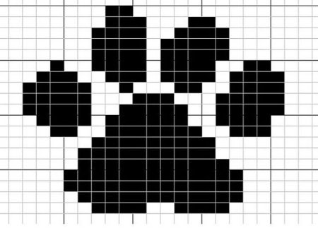 Жаккард кошачьи лапки