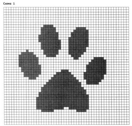 Жаккард лапка собаки