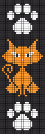 Схемы фенечек прямым плетением кошки