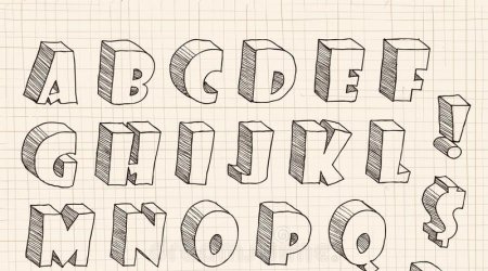 Простые 3д рисунки по клеточкам