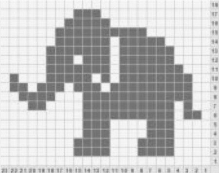 Жаккард со слониками