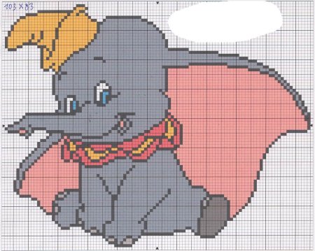 Вышивание крестиком Слоник