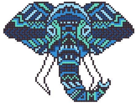 Орнамент по пикселям