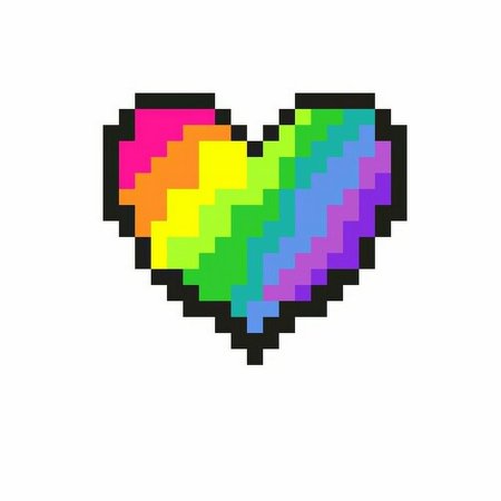 Рисунки по клеточкам радужные