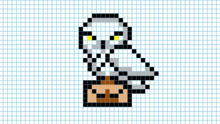 Рисование по клеточкам Букля