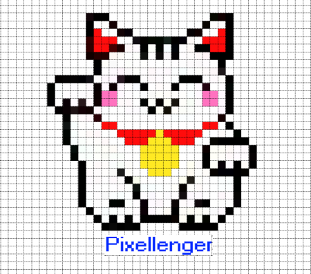 Котик по клеткам