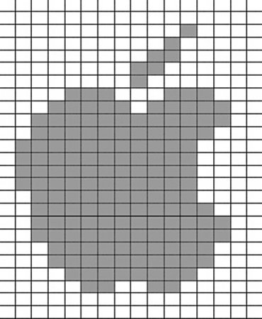 Теневой узор яблоко