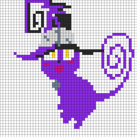 Рисунки по клеточкам террария Пожиратель душ