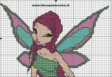 Вышивка крестом схемы Винкс