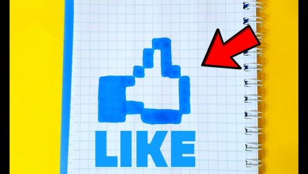 Рисование по клеткам лайк