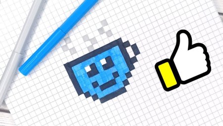 Рисунки в клеточку лайк