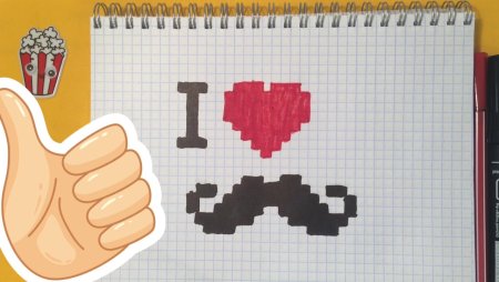 Рисунки по клеточкам лайк