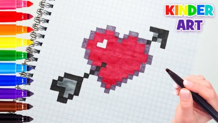 Рисунки по клеточкам лайк