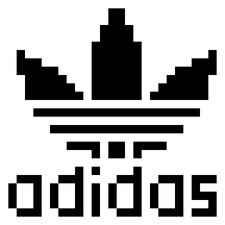 Рисунки по клеточкам адидас